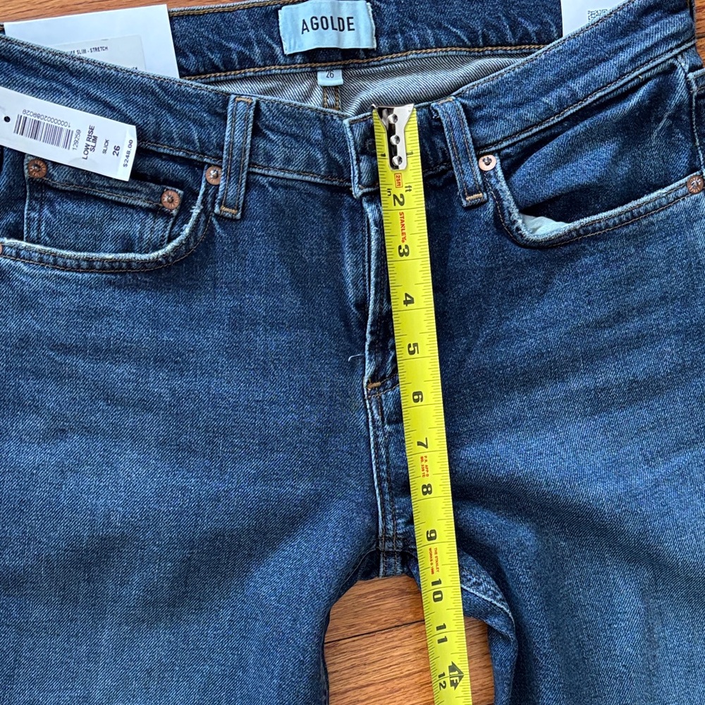 NWT Agolde Low Rise Slim - Picture 4 of 8